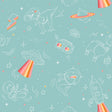 DecoratorsBest Space Adventures Aqua Wallpaper