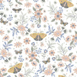 DecoratorsBest Whimsical Meadow Orange Wallpaper