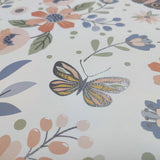 DecoratorsBest Whimsical Meadow Orange Wallpaper
