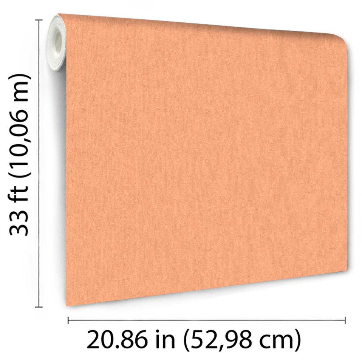 DecoratorsBest Fine Linen Orange Wallpaper