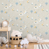 DecoratorsBest Woodland Friends Beige Neutral Wallpaper