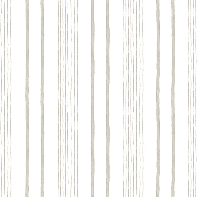 DecoratorsBest Hand Drawn Stripe Beige Wallpaper