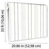 DecoratorsBest Hand Drawn Stripe Beige Wallpaper
