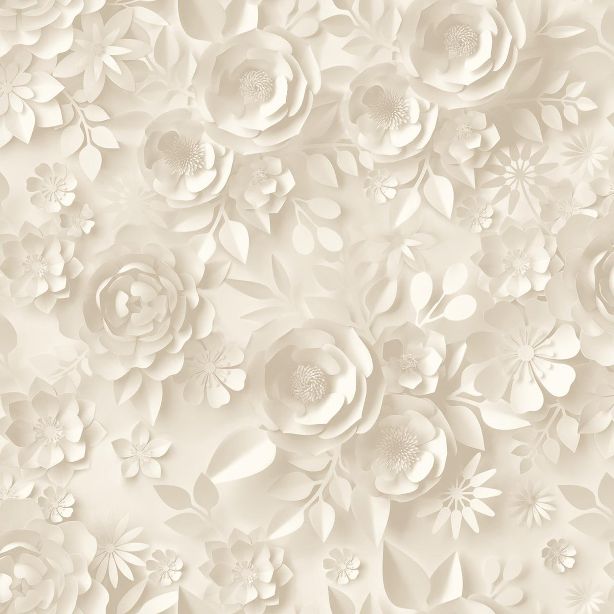DecoratorsBest Paper Flowers Beige Wallpaper