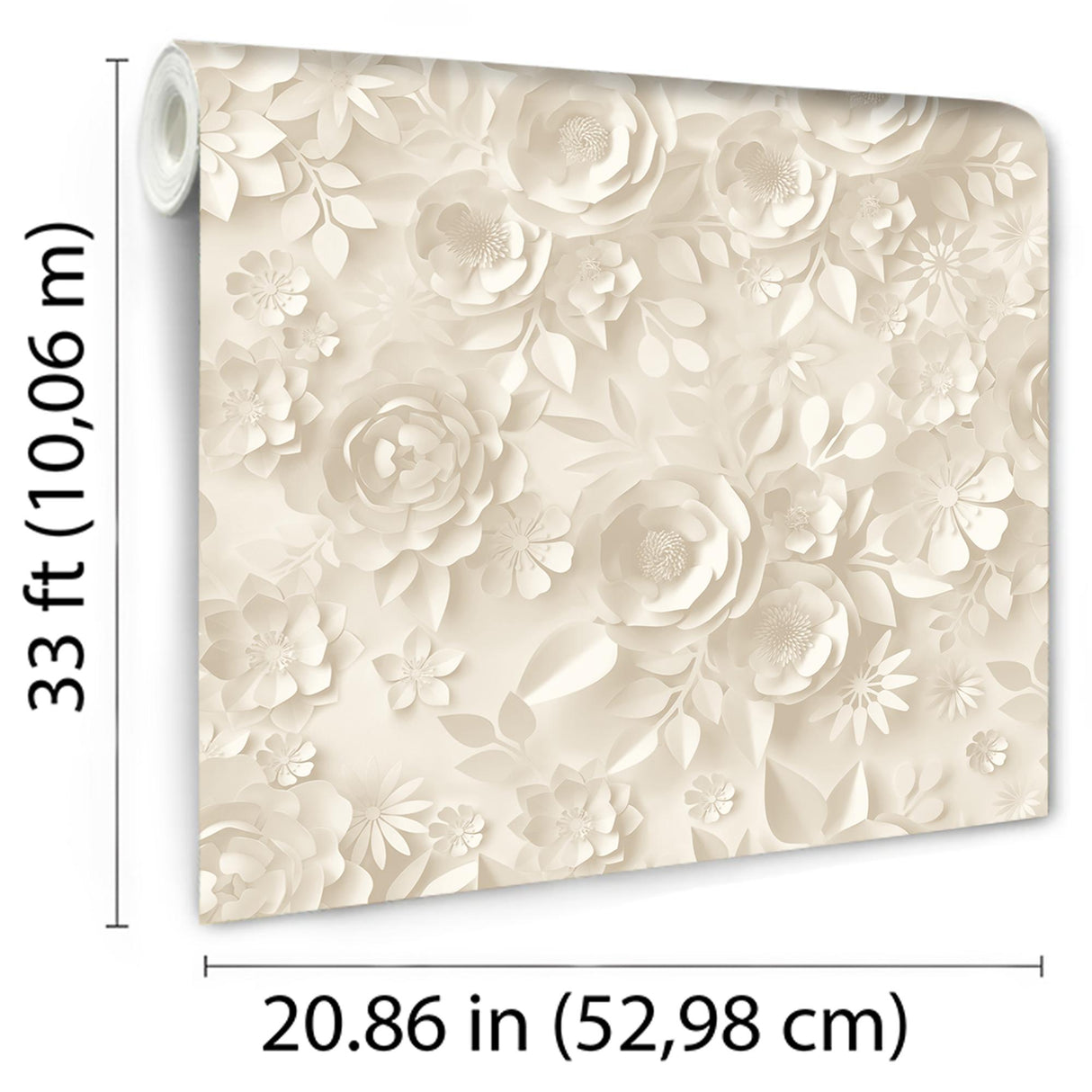 DecoratorsBest Paper Flowers Beige Wallpaper