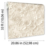 DecoratorsBest Paper Flowers Beige Wallpaper