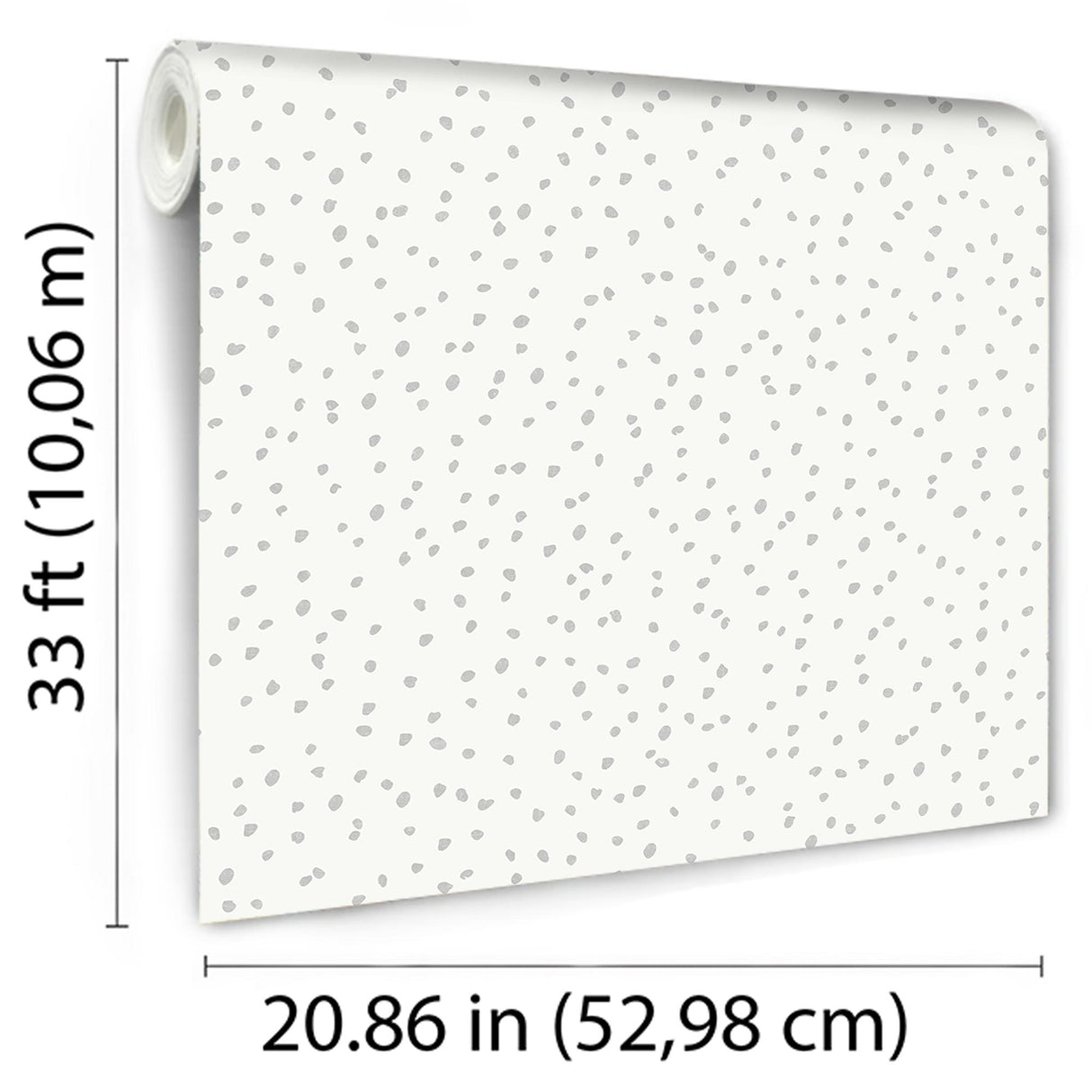 DecoratorsBest Hand Drawn Confetti Dots Gray Wallpaper