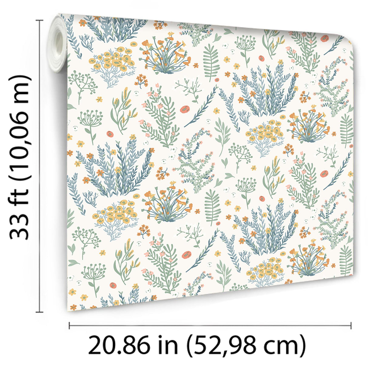 DecoratorsBest Mini Lovely Flowers Multi Color Wallpaper