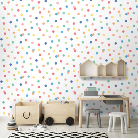 DecoratorsBest Polka Dot Party Multicolor Wallpaper