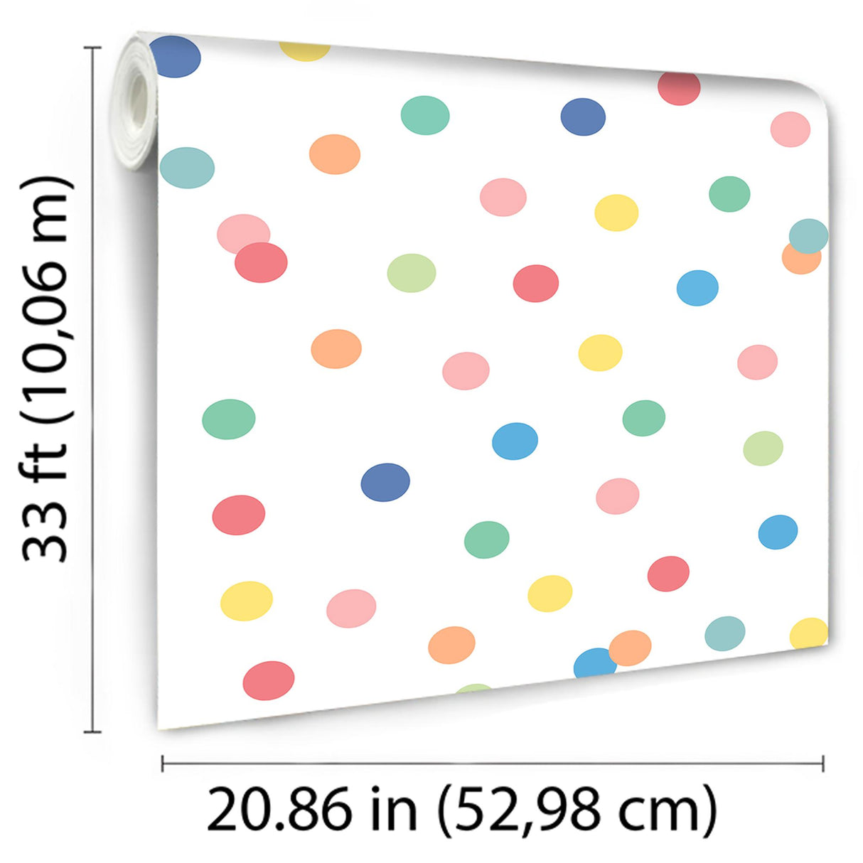 DecoratorsBest Polka Dot Party Multicolor Wallpaper