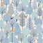 DecoratorsBest Enchanted Forest Sky Blue Wallpaper