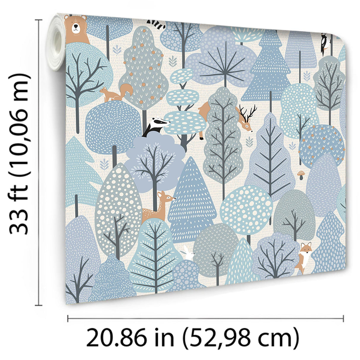 DecoratorsBest Enchanted Forest Sky Blue Wallpaper