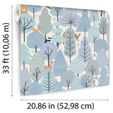 DecoratorsBest Enchanted Forest Sky Blue Wallpaper