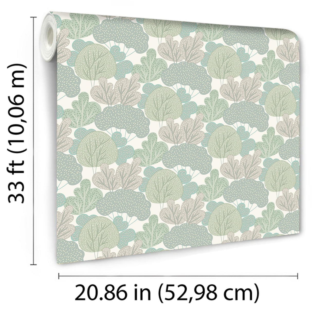 DecoratorsBest Little Woods Green Wallpaper