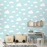 DecoratorsBest Clouds Aqua Wallpaper