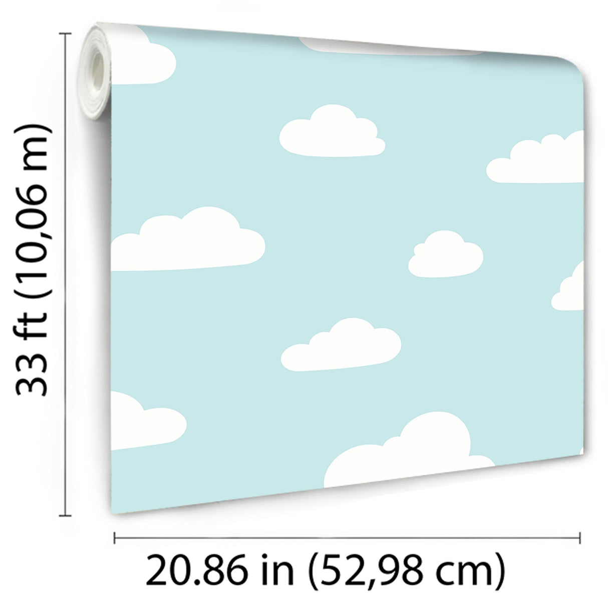 DecoratorsBest Clouds Aqua Wallpaper