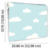 DecoratorsBest Clouds Aqua Wallpaper