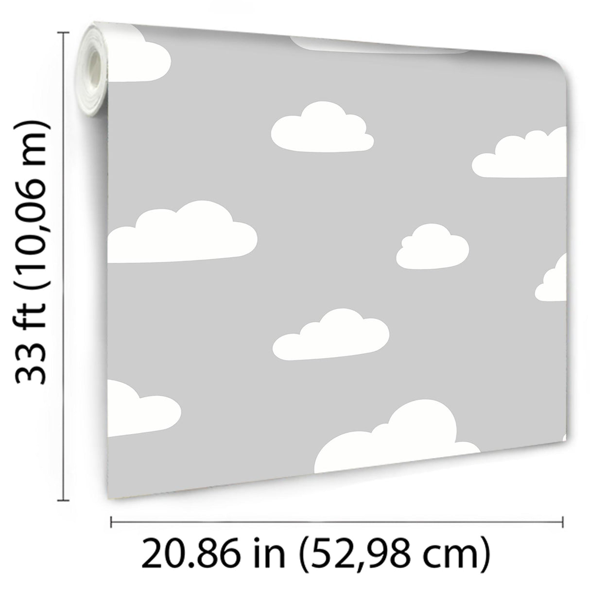 DecoratorsBest Clouds Grey Wallpaper