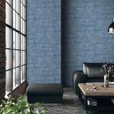 DecoratorsBest Painted Loft Bricks Blue Wallpaper