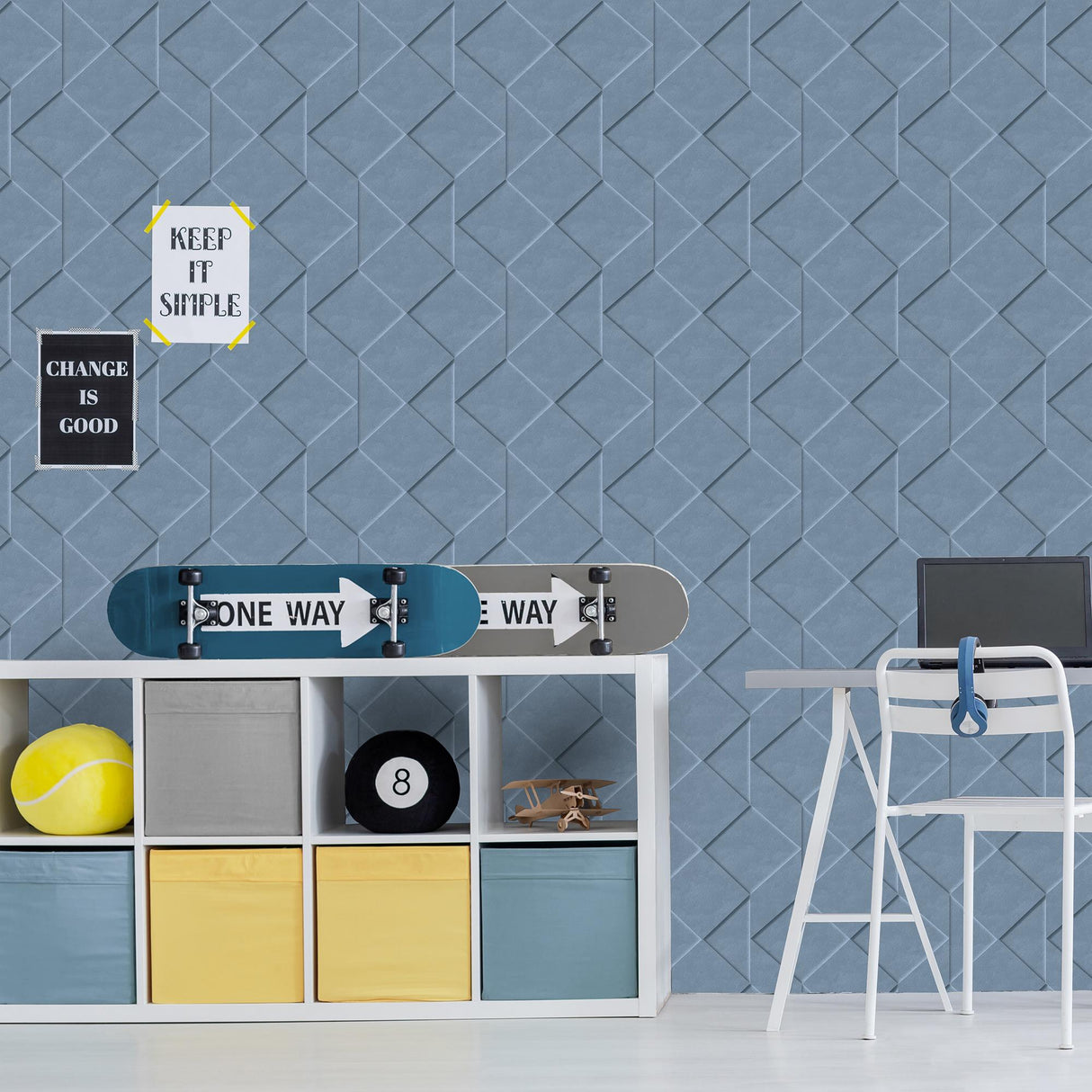 DecoratorsBest Origami Blue Wallpaper
