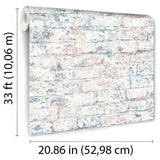 DecoratorsBest Distressed Bricks Blue Wallpaper