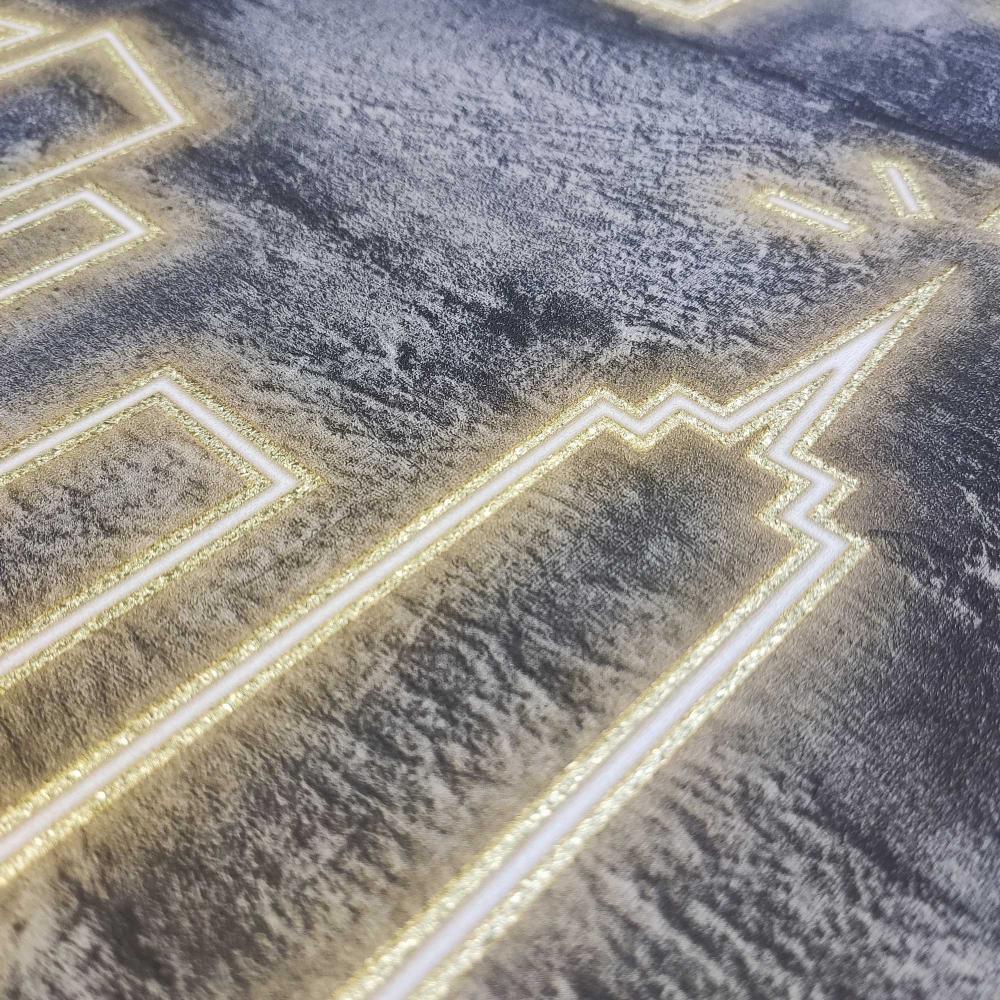 DecoratorsBest Neon City Skyline Yellow Wallpaper