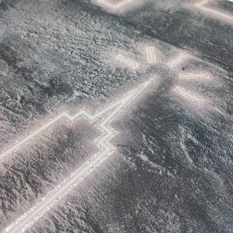 DecoratorsBest Neon City Skyline Pink Wallpaper