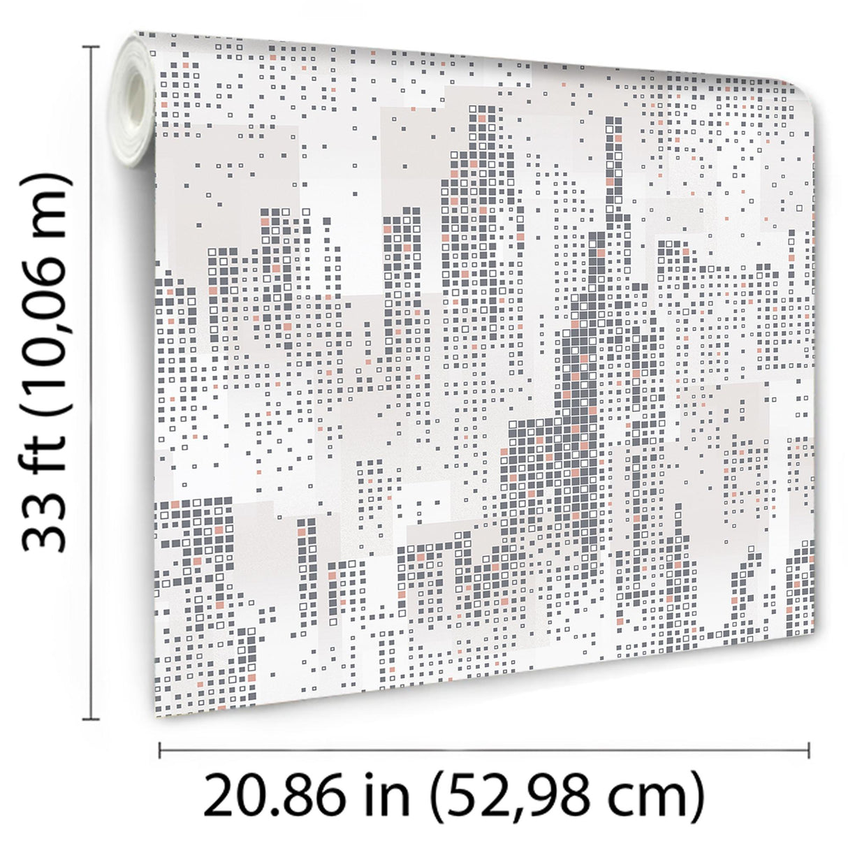 DecoratorsBest Matrix City Skyline Blush Wallpaper