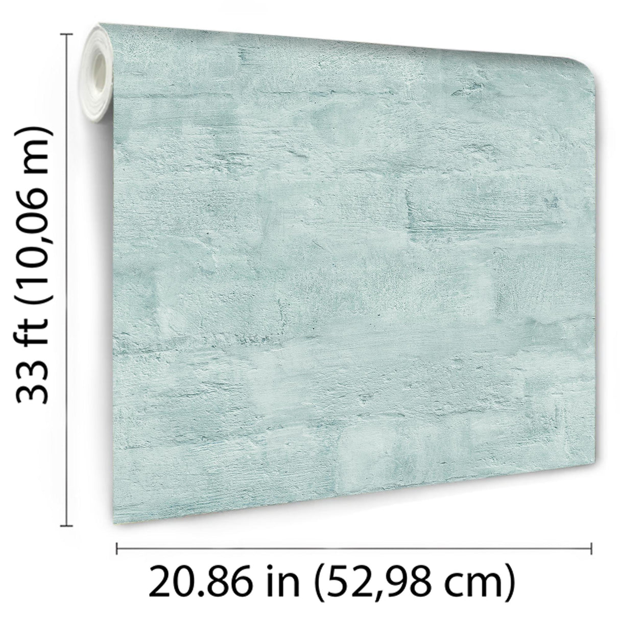 DecoratorsBest Painted Loft Bricks Aqua Wallpaper