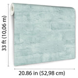 DecoratorsBest Painted Loft Bricks Aqua Wallpaper