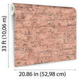 DecoratorsBest Distressed Bricks Rust Wallpaper
