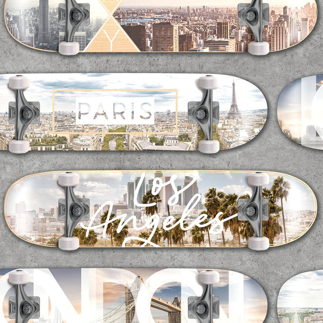 DecoratorsBest City Skate Grey Wallpaper