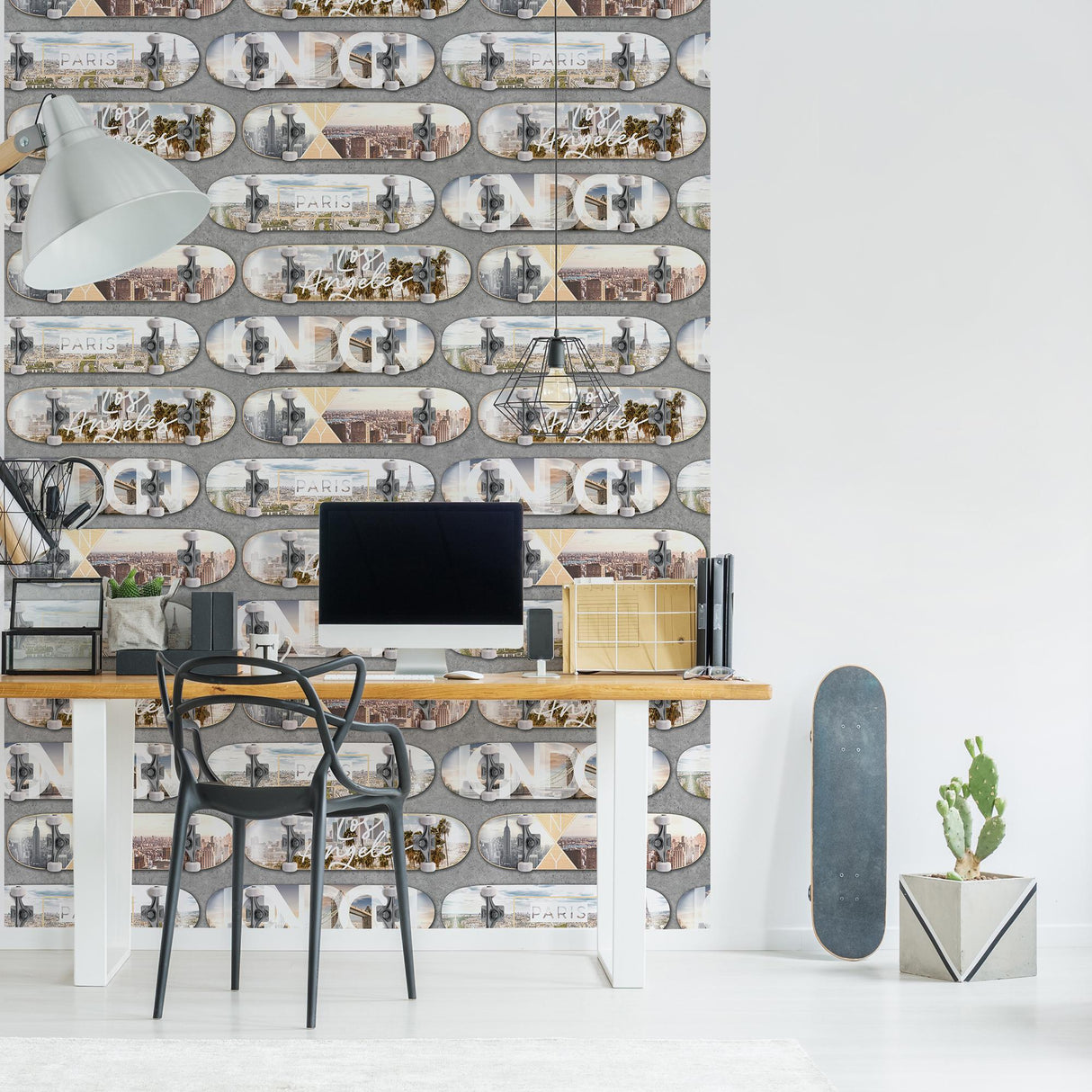 DecoratorsBest City Skate Grey Wallpaper