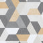 DecoratorsBest Loft Geometric Yellow & Greys Wallpaper