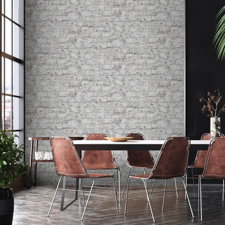 DecoratorsBest Distressed Bricks Grey Wallpaper