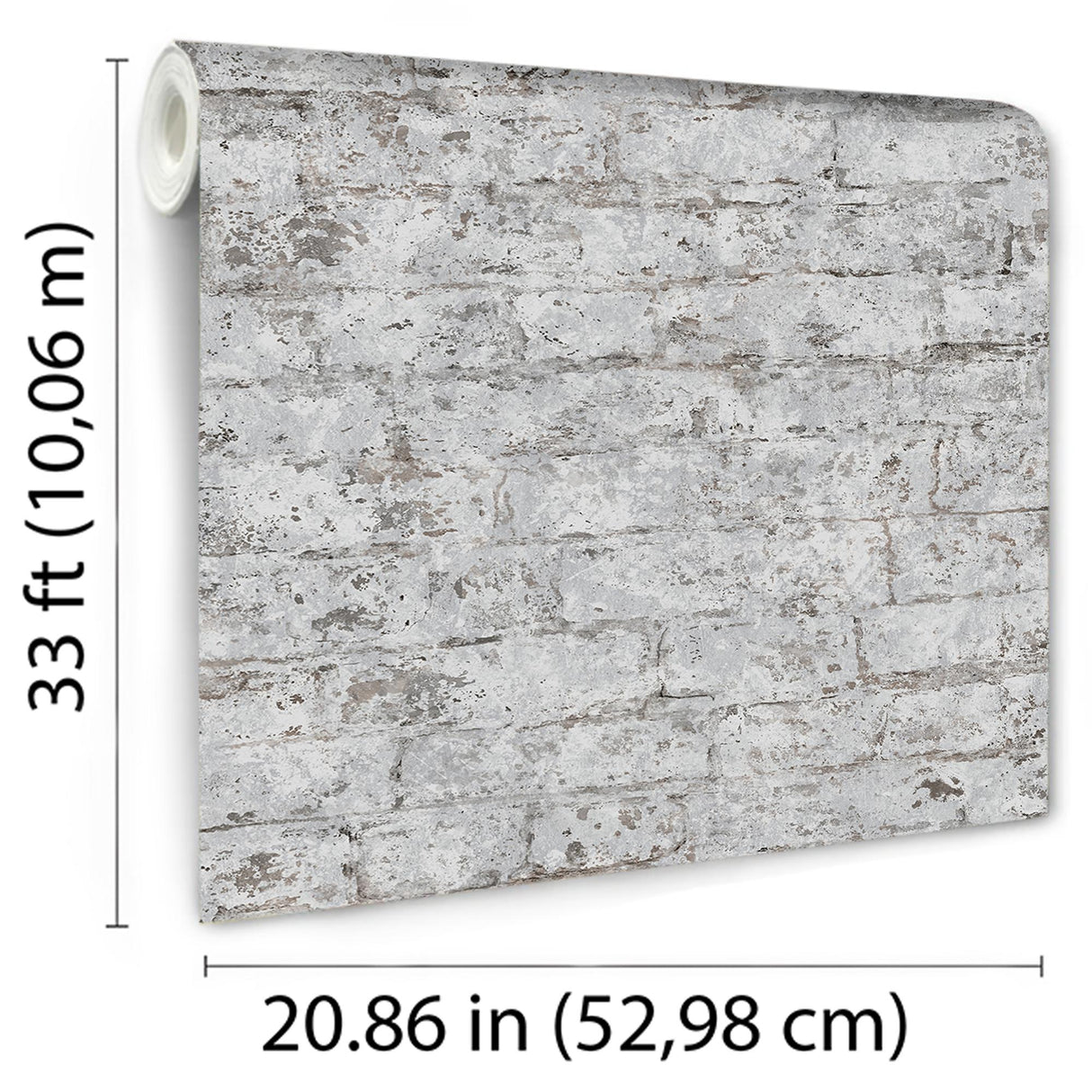 DecoratorsBest Distressed Bricks Grey Wallpaper