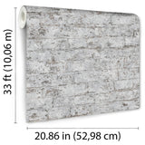 DecoratorsBest Distressed Bricks Grey Wallpaper