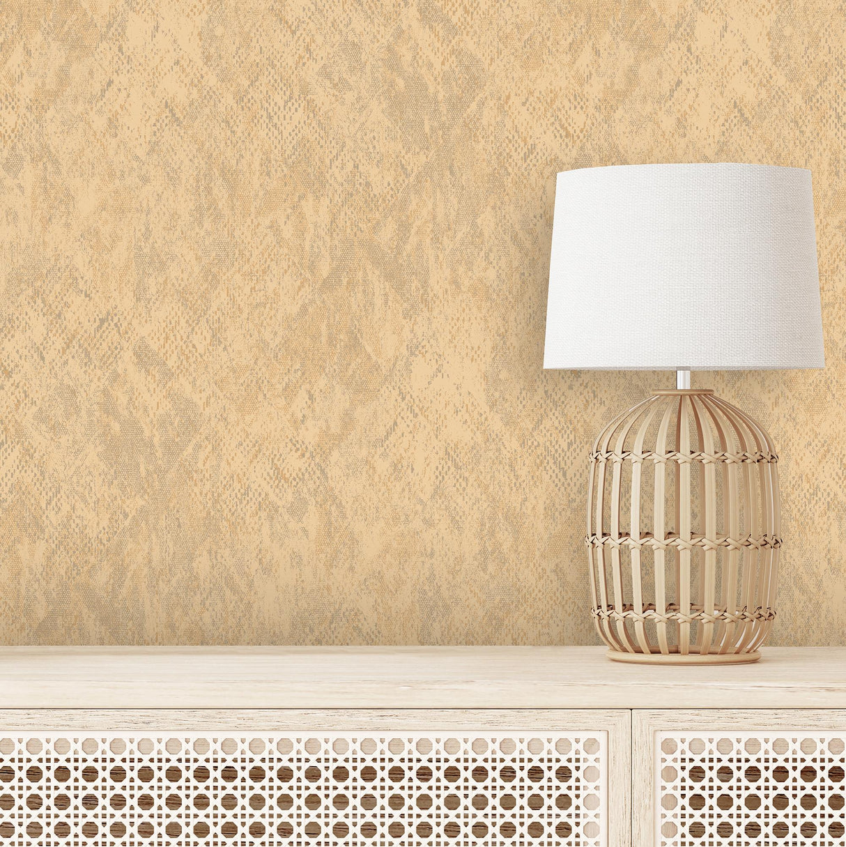 DecoratorsBest Python Diamond Texture Yellow Wallpaper