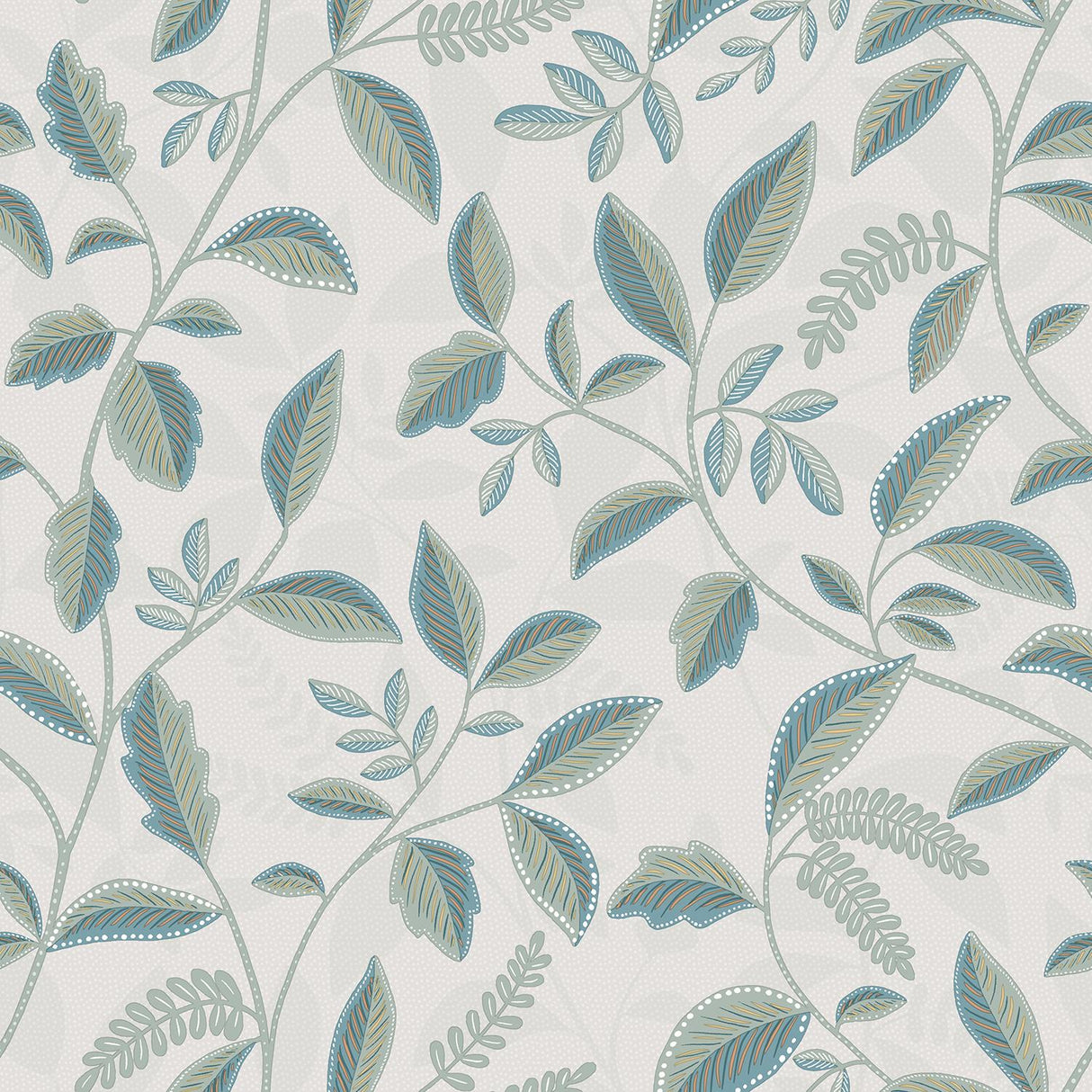 DecoratorsBest Tranquil Leafy Vine Green Wallpaper