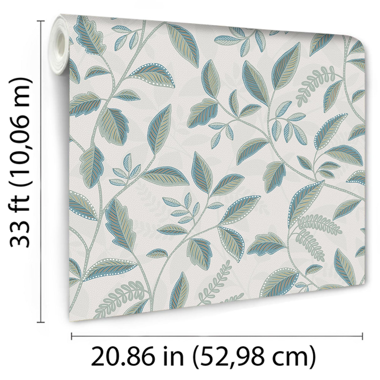 DecoratorsBest Tranquil Leafy Vine Green Wallpaper