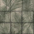 DecoratorsBest Rustic Palm Shadow Tile Green Wallpaper