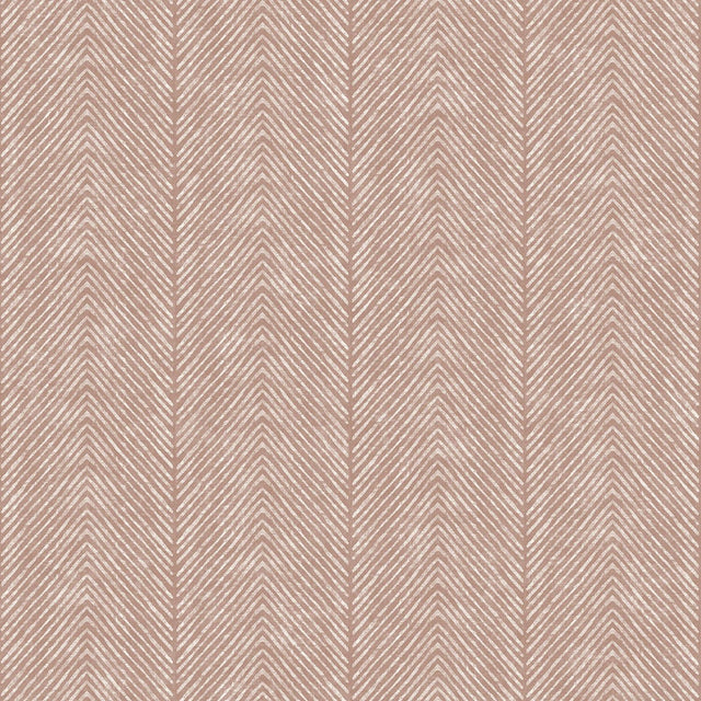 DecoratorsBest Nomad Herringbone Stripe Orange Wallpaper