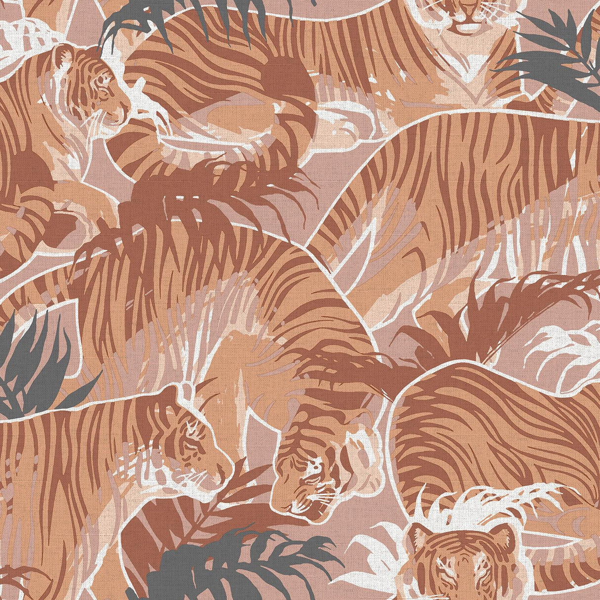 DecoratorsBest Tiger Squad Orange Wallpaper