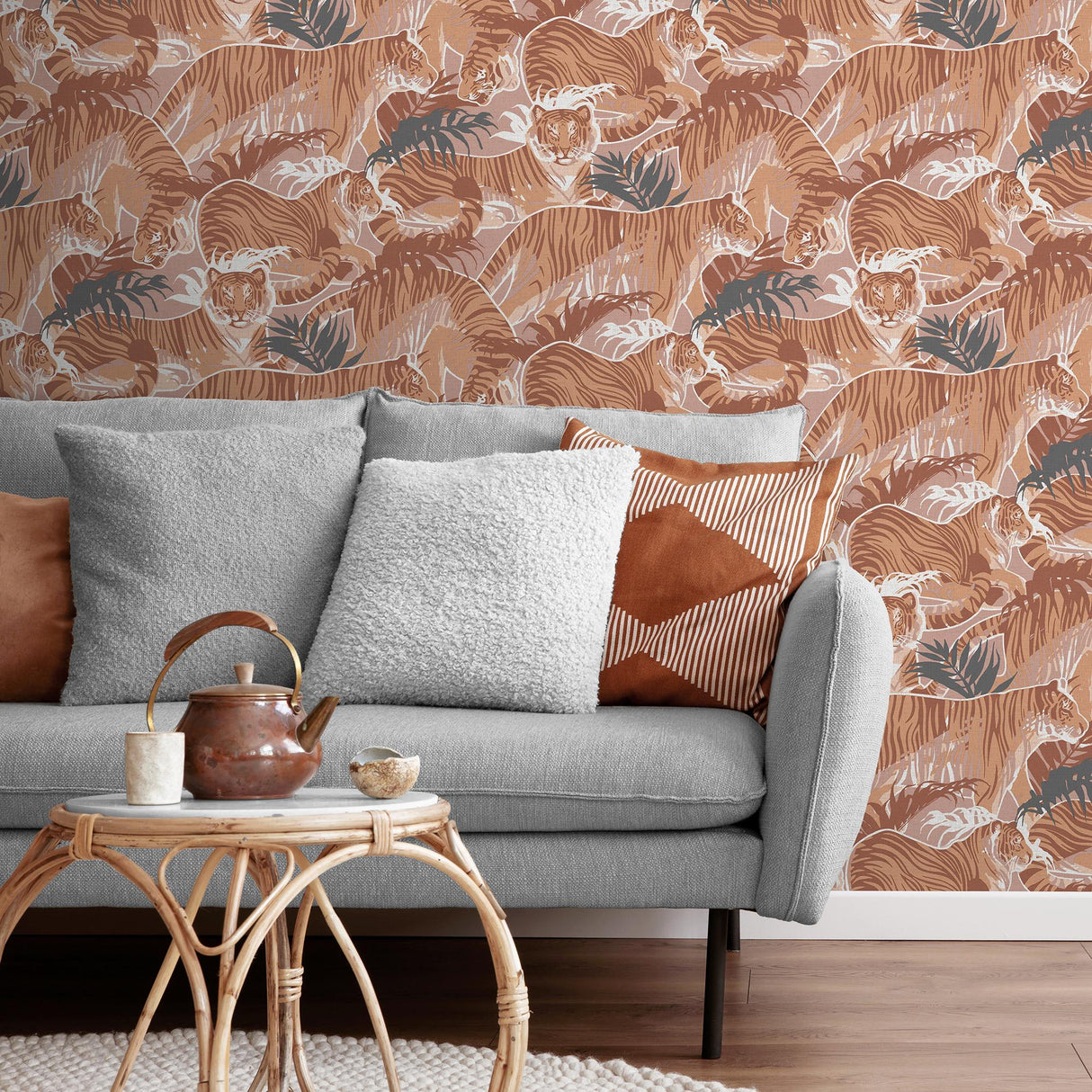 DecoratorsBest Tiger Squad Orange Wallpaper