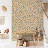 DecoratorsBest Tranquil Leafy Vine Ocher Wallpaper