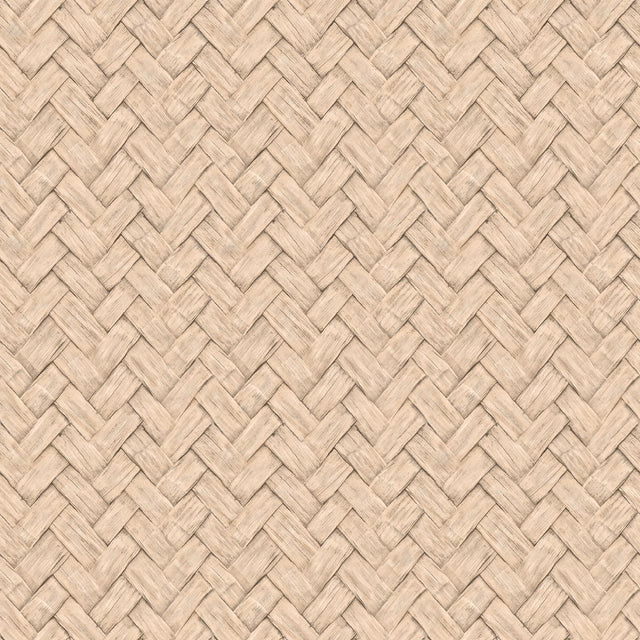 DecoratorsBest Faux Natural Weave Beige Wallpaper