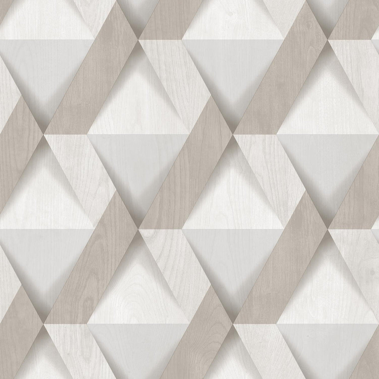 DecoratorsBest Modern Losange Wood Beige Wallpaper