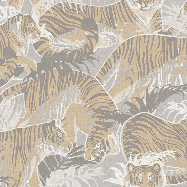 DecoratorsBest Tiger Squad Beige Wallpaper