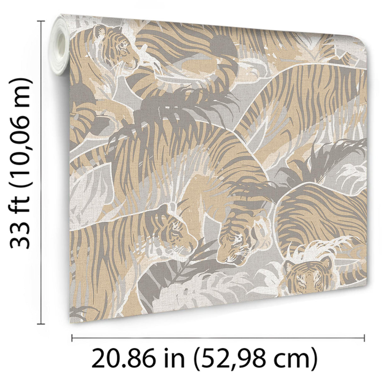 DecoratorsBest Tiger Squad Beige Wallpaper