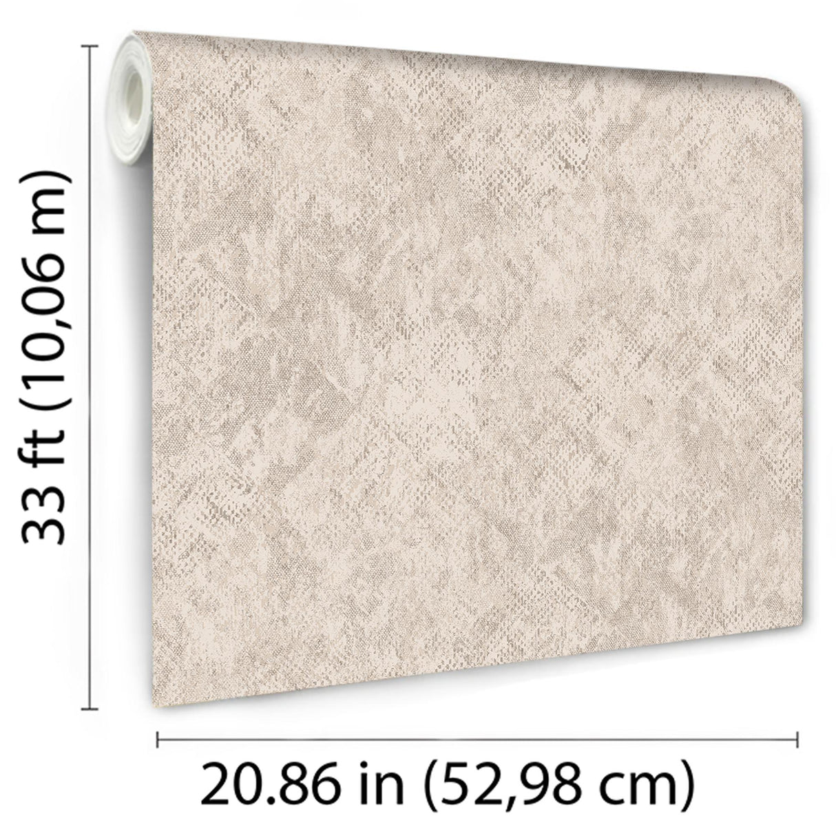 DecoratorsBest Python Diamond Texture Beige Wallpaper